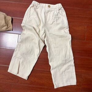 Cream Casual Pants